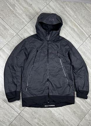 Helly hansen jacket men helly tech professional gray/black size l куртка горнолижна