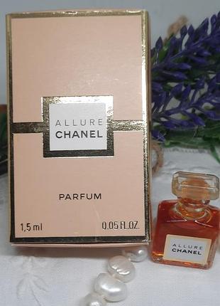 Дореформена мініатюра чистих духів chanel allure: parfum, 1.5 ml