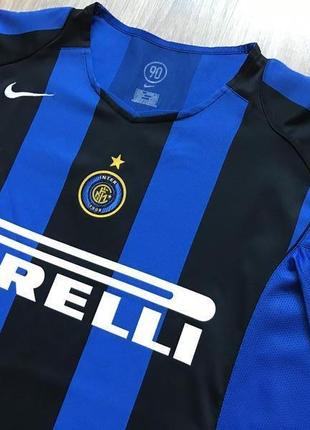 Чоловіча футбольна джерсі nike inter milan 2004/2005 home football shirt jersey3 фото