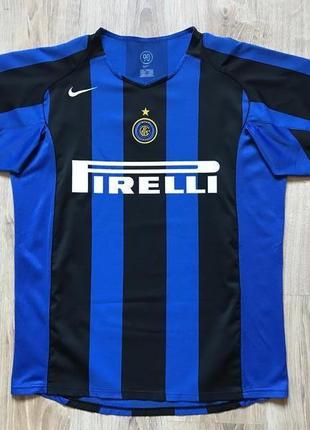 Мужская футбольная джерси nike inter milan 2004/2005 home football shirt jersey