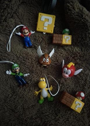 Коллекционные игрушки марио от kinder joy