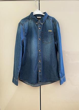 Джинсова сорочка zara 158 розміру