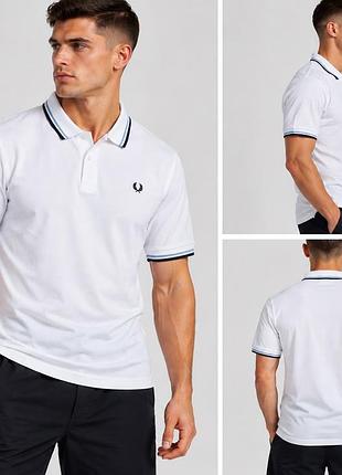 Поло fred perry оригінал | чоловіча | розмір l-xl | білий