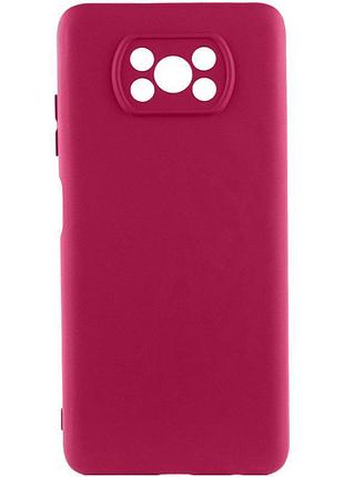 Чехол tpu getman liquid silk full camera для xiaomi poco x3 nfc / poco x3 pro