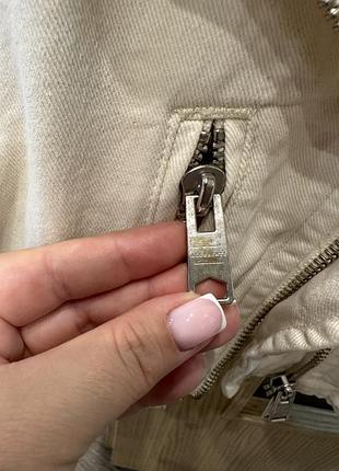 Джинсова куртка allsaints біла 6