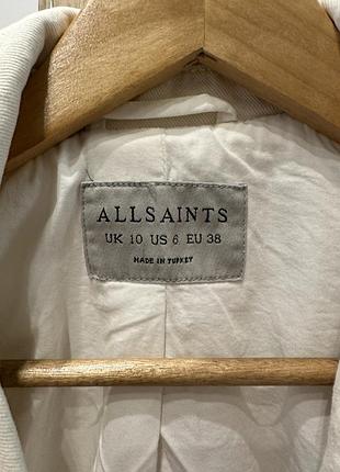 Джинсова куртка allsaints біла 2