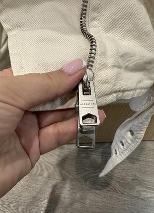 Джинсова куртка allsaints біла 5