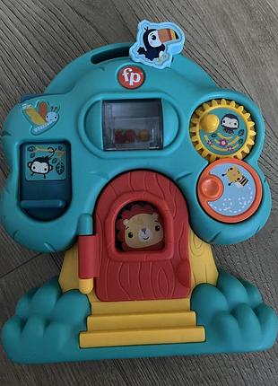 Розвивальна іграшка fisher-price бізіборд для дівчинки та хлопчика різнокольоровий