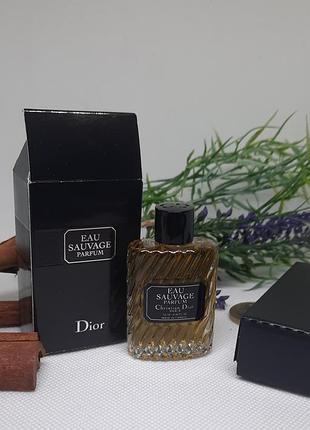 Ультра-жидкая винтажная миниатюра christian dior eau sauvage parfum: parfum, 10 ml