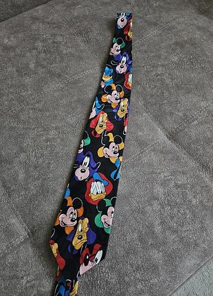 Коллекционный галстук, галстук, disney, галстук с микки маусом, дональд дак, скрудж макдак, гуффи, mickey mouse, goofy, donald Duck