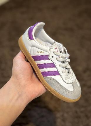 Оригінальні кросівки для дівчинки adidas samba 25 розмір (15.5-16см) б/в