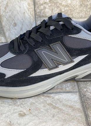 Чоловічі кросівки new balance чорно-сірі з cordura