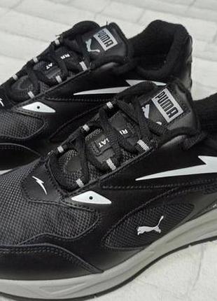 Чоловічі кросівки puma термо чорні