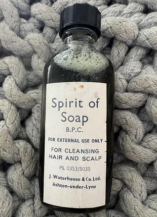 Вінтажний аптечний флакон spirit of soap j. waterhouse, англія