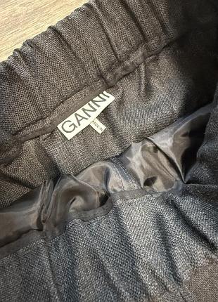 Стильные шерстяные штаны ganni 8