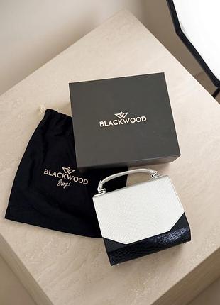 Сумка ручной работы от украинского бренда blackwood (модель линейки fjord / black &amp; white)