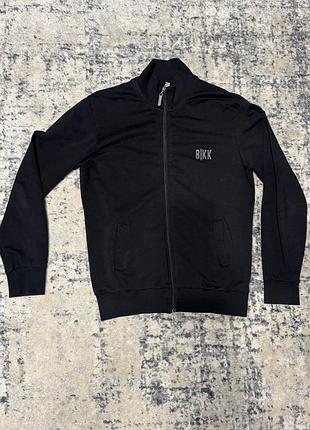 Спортивна кофта чоловіча bikkembergs на блискавці, чорна