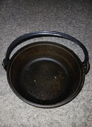 Казанок чугун satake японія 9×25×10см висота ручки