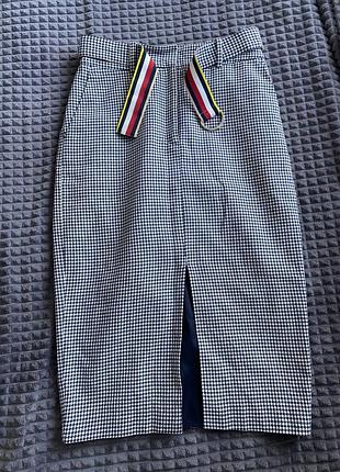 Жіноча міді спідниця tommy hilfiger у клітинку