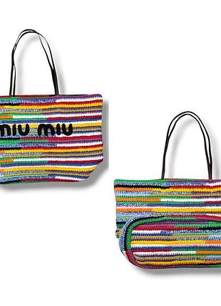 Сумка шопер miu miu crochet bag 5