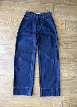 Джинси жіночі zara wide leg сині