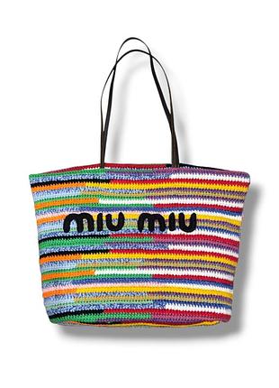 Сумка шопер miu miu crochet bag