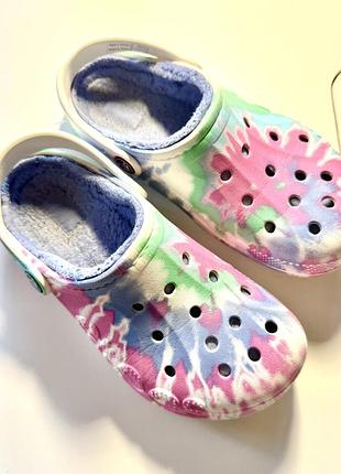 Крокси crocs клогі з утепленням j2 33-34 розмір