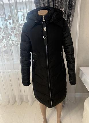 Куртка жіноча зимова aqlong fashion чорна s-m