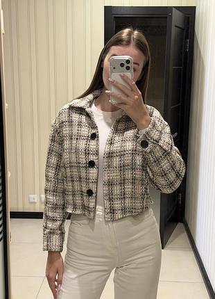 Вкорочений жакет zara розмір xs