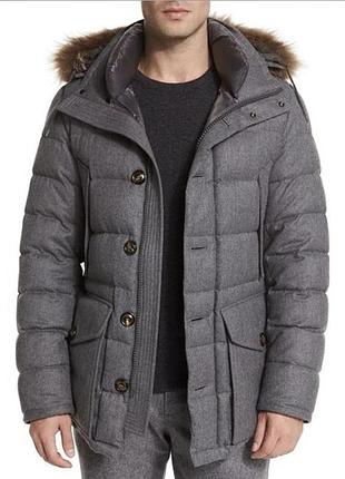 Вовняна шерстяна куртка пуховик moncler