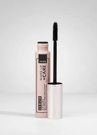 Тушь для ресниц avon «объем и уход» с сывороткой в составе, черная, 10 мл эйвон
