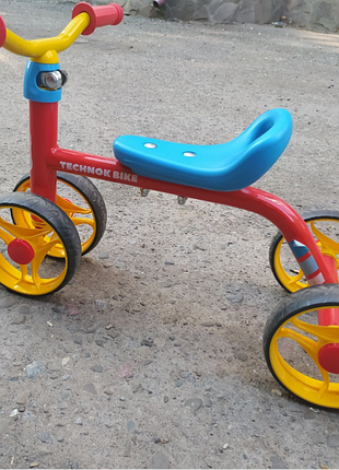 Велосипед technock bike триколісний металевий