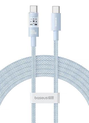 Дата кабель baseus gem fast charging type-c to type-c 100w (1m) (p10373000111)