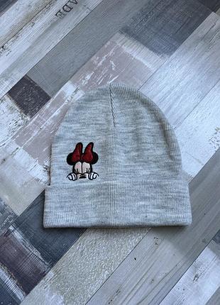 Шапка mickey mouse міккі маус сіра