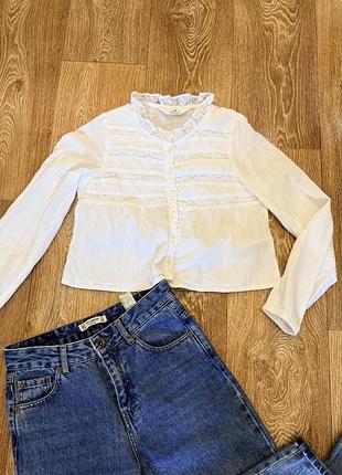 Блузка сорочка для дівчинки h&m 140-152