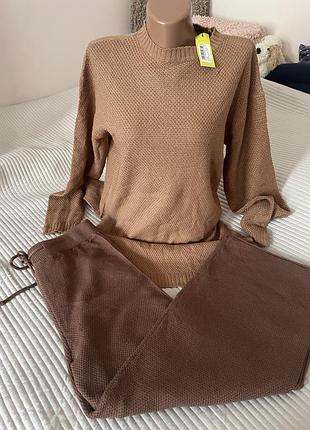 Жіночий подовжений лонгслів світлокоричневого кольору, boohoo, s, акрил