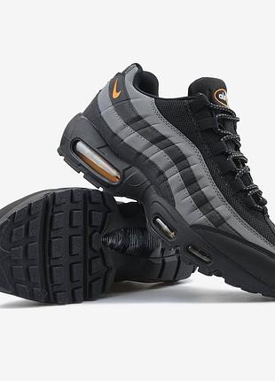 Кроссовки nike air max 95 black orange grey арт 0241
