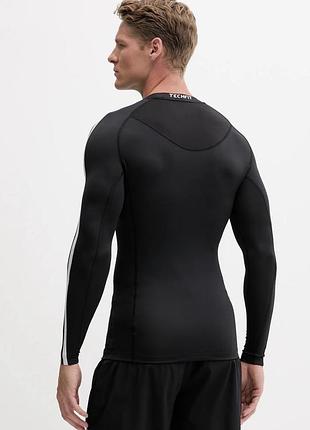 Спортивна кофта чоловіча adidas performance techfit чорна 2