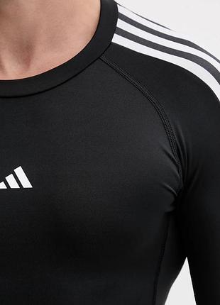Спортивна кофта чоловіча adidas performance techfit чорна 4