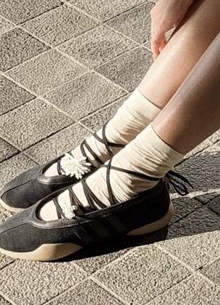 Замшеві балетки adidas originals taekwondo mei ballet w