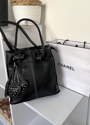 Шкіряна сумка жіноча 🖤