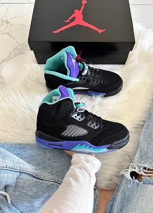 Кроссовки jordan 5 black grape арт 2029 3