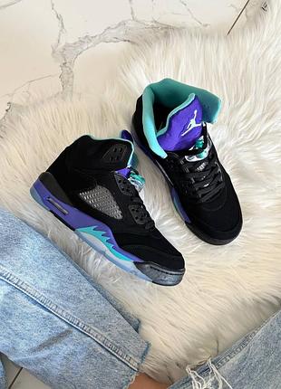 Кроссовки jordan 5 black grape арт 2029 5