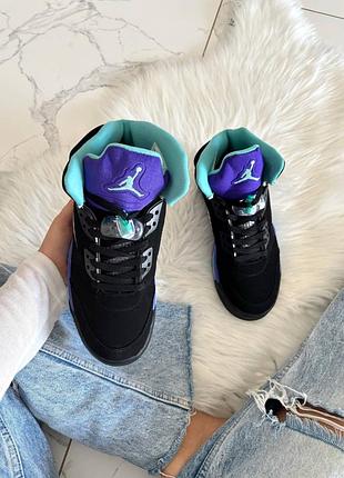 Кроссовки jordan 5 black grape арт 2029 7