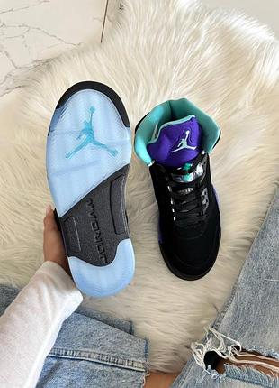 Кросівки jordan 5 black grape  арт 2029 8
