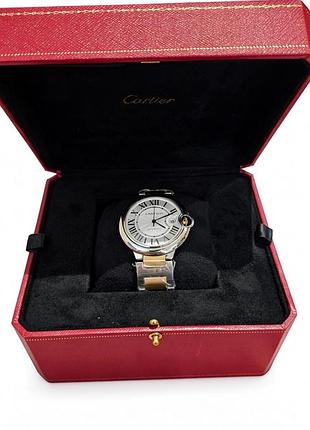 Годинники унісекс cartier ballon bleu de cartier сріблясті із золотистим