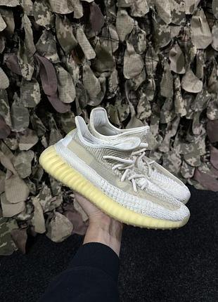 Кросівки adidas yeezy boost 350 v2 natural оригінал, бежеві ізі буст розмір 40 (25-25.5 см) / fz5246