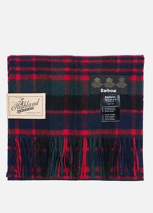 Шотландський шарф barbour new check новий тартановий шарф у клітинку чоловічий