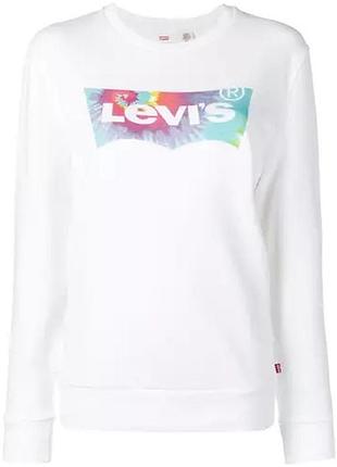 Стильна біла кофта світшот levis
