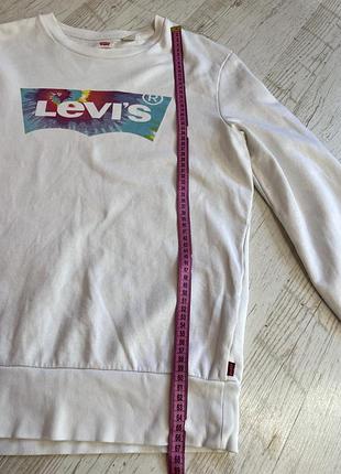 Стильна біла кофта світшот levis 10